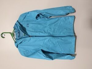 The North Face Girls Large Aqua Blue Rain Jacket